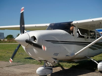 Avioneta usada para el escaneo láser de Campo de Mayo.