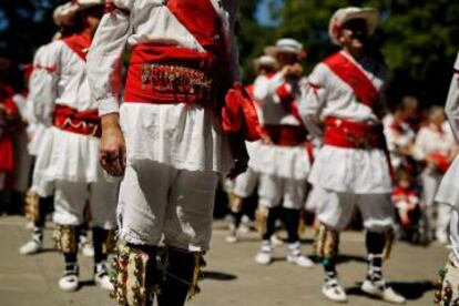 Los bailarines de San Lorenzo, en Pamplona.