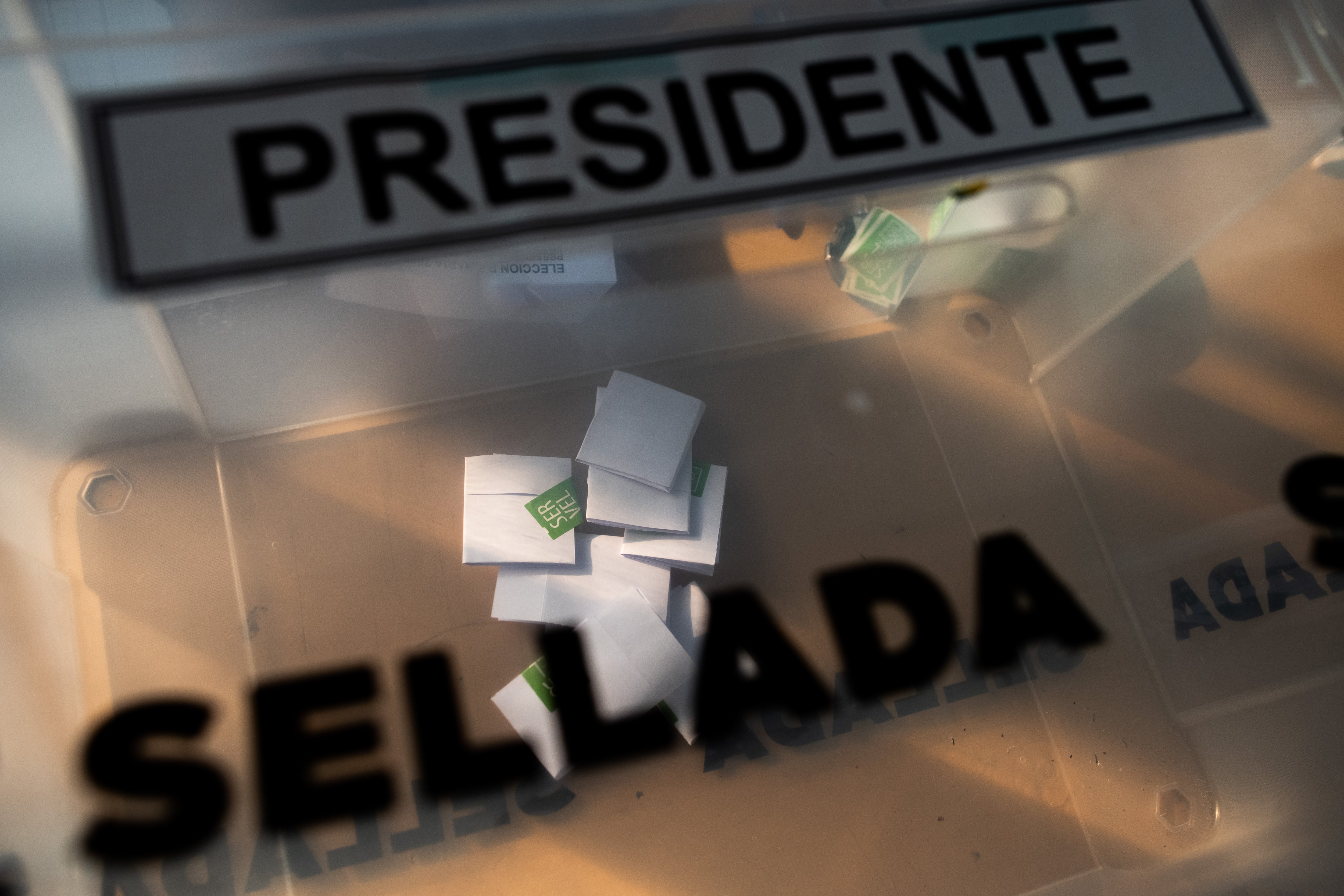 Papeleta de elección primaria a presidente, Santiago, Chile, 29 de junio de 2025.