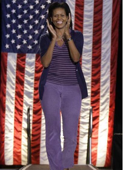 Michelle Obama, en un mitin el pasado 1 de noviembre.