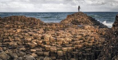 Vista de la Costa de la Calzada, en Irlanda del Norte.