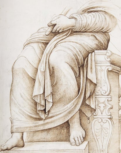 Reproducció de ‘Júpiter entronitzat’, Biblioteca de S. Llorenç de l’Escorial, 'Codex Escurialensis'.