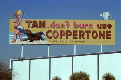 Joyce Ballantyne’s illustration for Coppertone spread the manifesto that tanning was for the whole family.