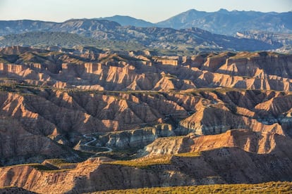 El desierto de Los Coloraos, en la provincia de Granada. 