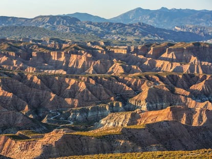 El desierto de Los Coloraos, en la provincia de Granada. 