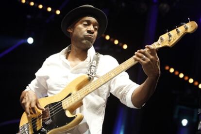 El bajista estadounidense de jazz Marcus Miller.