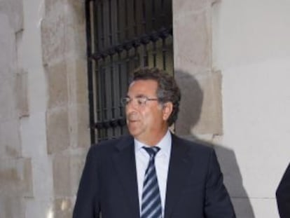 El empresario Enrique Ortiz en una de sus visitas al juzgado.