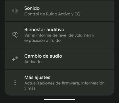 Ajustes de los auriculares Pixel Buds Pro de Google