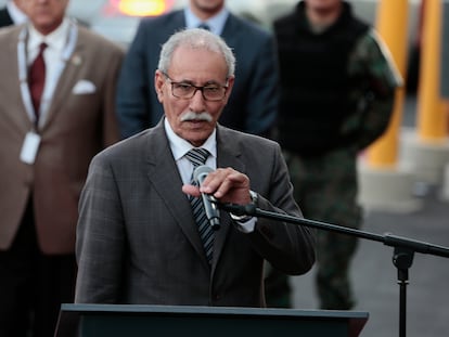 El presidente de la Republica Árabe Saharaui, Brahim Gali, en 2017 en Quito (Ecuador).