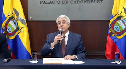 El secretario general de la Presidencia, Eduardo Jurado, este jueves.