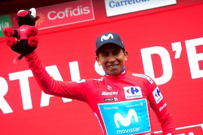 Nairo Quintana, líder de la Vuelta.