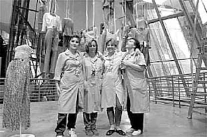 Trabajadoras de la limpieza del museo Guggenheim.