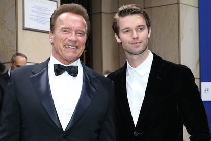 Arnold y Patrick Schwarzenegger.