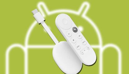 Chromecast con Google TV y fondo Android