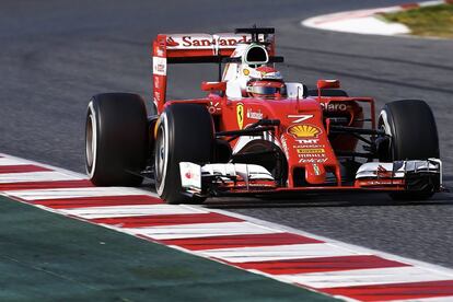 Kimi Raikkonen, en Montmeló