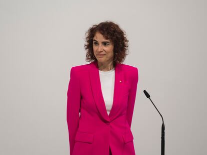 Gemma Ubasart, el día de su toma de posesión como consejera, el 11 de octubre de 2022 en Barcelona.