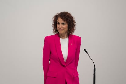 Gemma Ubasart, el día de su toma de posesión como consejera, el 11 de octubre de 2022 en Barcelona.