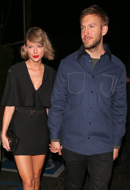 Taylor Swift, de 26 años, y Calvin Harris, de 32, se mostraron muy felices y enamorados durante los 15 meses que estuvieron juntos, pero su ruptura, en junio, fue todo lo contrario. El DJ le dedicó alguna canción de despecho, mientras ella pasaba el mal trago acompañada del actor Tom Hiddleston.