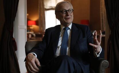 John Gummer, durante la entrevista este jueves en Madrid.