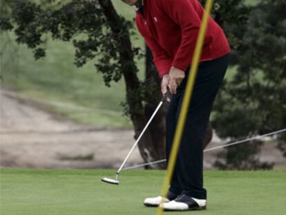 Severiano Ballesteros, en octubre pasado, en el Open de Madrid.