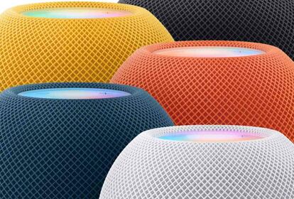 Nueva gama de colores de HomePod Mini.