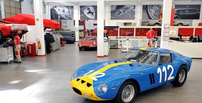 Interior de la fábrica de Ferrari en Maranello (Italia).