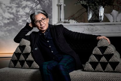 Kenzo Takada, en su casa de París en 2019.