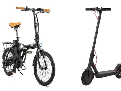 La bicicleta eléctrica plegable Fitfiu Compact y el patinete eléctrico RiderStars RS9 son dos de los modelos que cuentan con grandes descuentos.