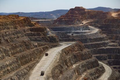 Corta de la mina Atalaya en Riotinto, Huelva, la pasada semana.