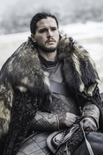 Kit Harington numa cena da sexta temporada como Jon Snow.