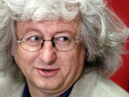 Peter Esterházy ayer en la Feria del Libro de Francfort.