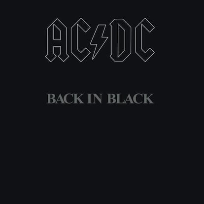 Portada del disco 'Back In Black'.