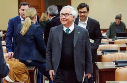 O ministro de Universidades, Manuel Castells, nesta sexta-feira no Congresso.