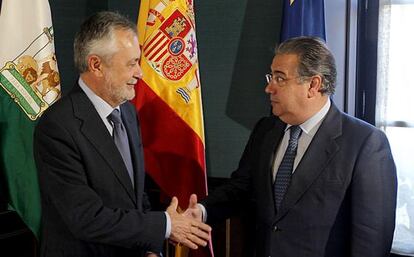 Primer encuentro entre Griñán y Zoido este lunes en el Palacio de San Telmo