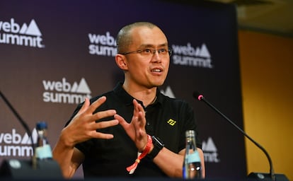 El consejero delegado de Binance, Changpeng Zhao, durante un acto en Lisboa el pasado noviembre.