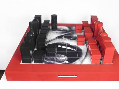 El juego de ajedrez creado por Barbara Kruger.
