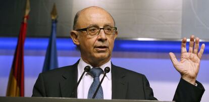 El Ministro de Hacienda, Cristóbal Montoro.