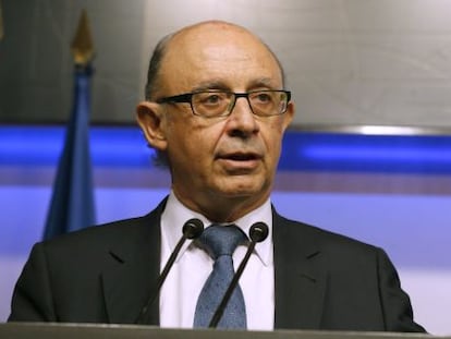 El Ministro de Hacienda, Cristóbal Montoro.