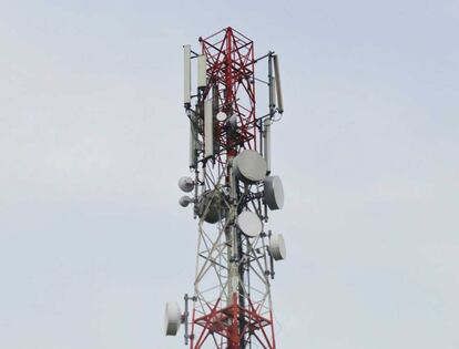 Una antena de telefonía móvil.