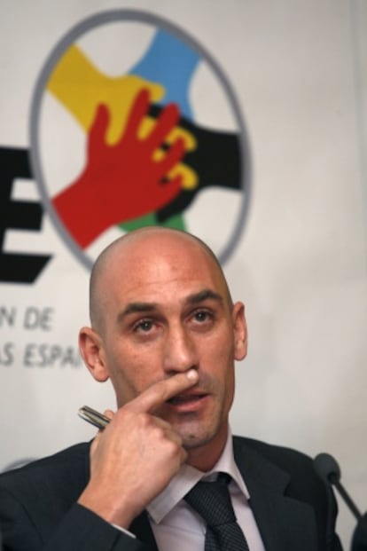 Luis Rubiales, presidente de la AFE.