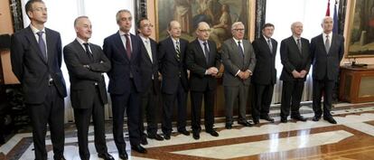El comité de expertos convocados por el ministro de Hacienda, Cristóbal Montoro.
