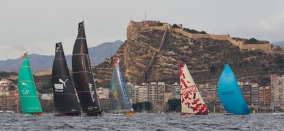 Salida de los barcos desde Alicante en la pasada edición.