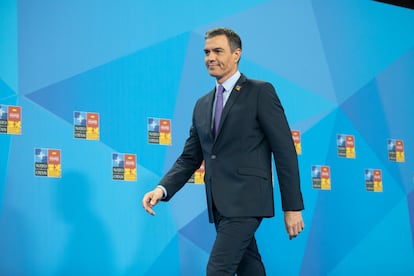 Pedro Sánchez en la cumbre a la OTAN de Madrid, el pasado 30 junio.