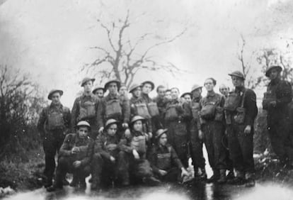 Members of Spanish Company Number One, pictured in Normandy.