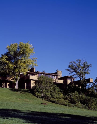 Taliesin en 2011. La casa, en la que Frank Lloyd Wright trabajó prácticamente hasta su muerte, es una de las construcciones menos conocidas del arquitecto y, sin embargo, el escenario de varios de los episodios más trágicos de su vida. |