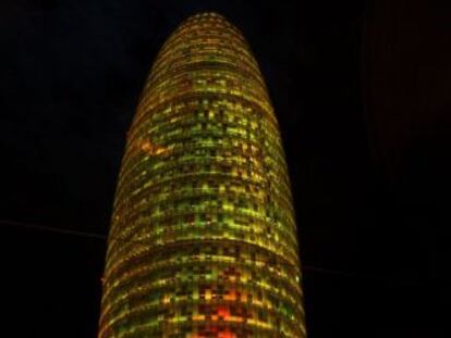 Imagen de la torre Agbar de Barcelona. 