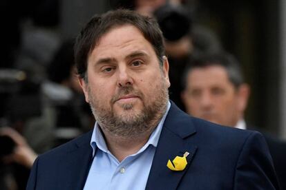 El exvicepresidente de Cataluña Oriol Junqueras, que abanderó el discurso de las bondades de la independencia.