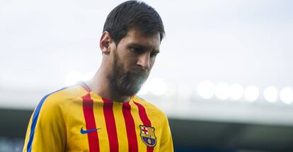 Messi, en el partido contra el Alavés.