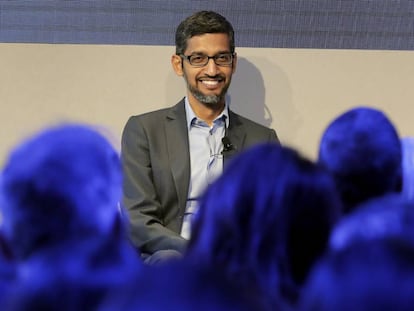 Sundar Pichai, CEO de Google, esta semana en el foro de Davos. 