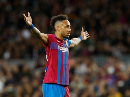 El jugado del Barça Pierre-Emerick Aubameyang, en una imagen de archivo.